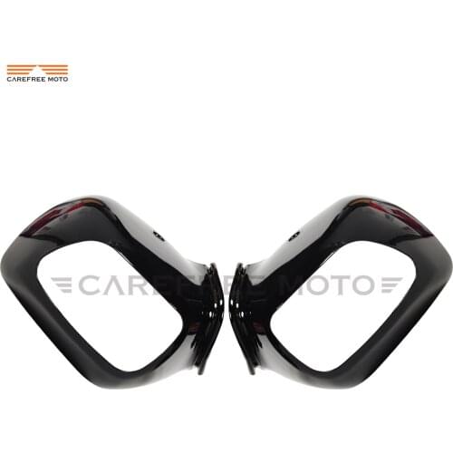 Black Motorcycle Rear View Side Mirrors Cover Case for HONDA Goldwing GL1800 GL 1800 F6B 2013 2014 2015