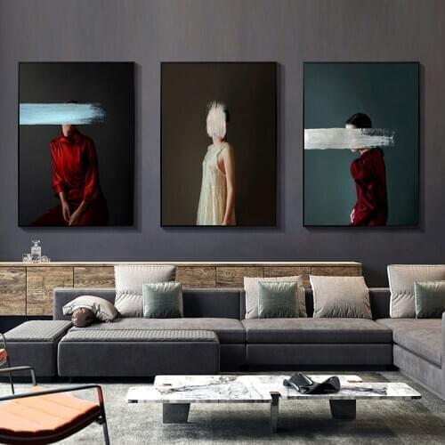 DDWW Wall Art Canvas Figure Painting Wall Picture Beauty Print for Living Room Home Decor No Frame Canvas Painting