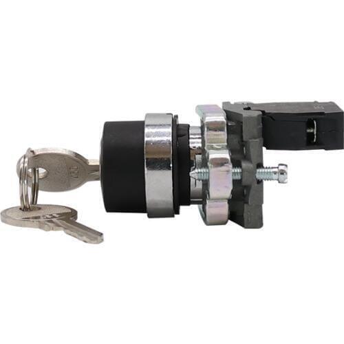 XB4-BG21 XB4-BG33 2 Position Knob with Key Metal Push Button Switch Caliber 22MM XB4-BG XB4