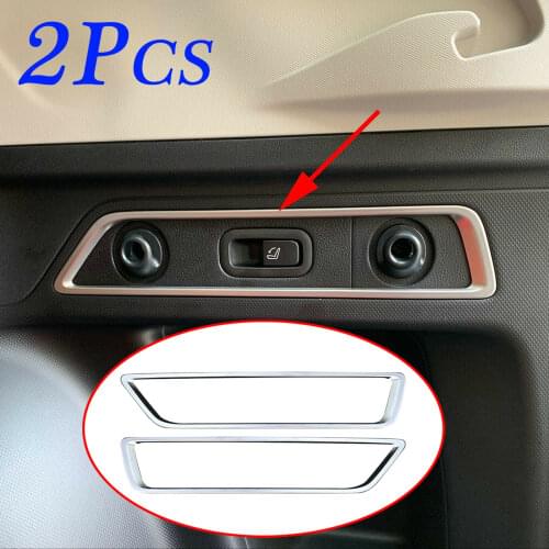 Chrome Rear Tail Seat Switch Button Cover Trim Parts Fit For Subaru Forester SK 2019-2020 Decoration Accessories