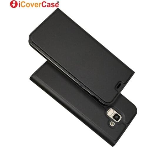 Leather Wallet Case For Samsung Galaxy J6 2018 J600F/DS Flip Cases Silicon Soft Cover Shell Luxury Mobile Phone Accessory Coque