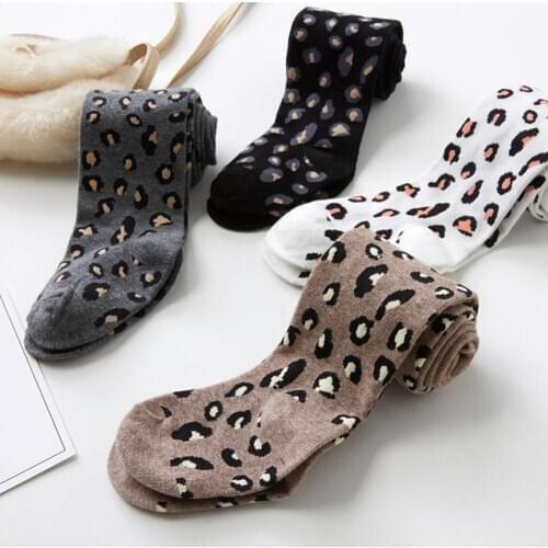 Toddler Baby Leggings Girls Soft Pants Leggings Children Kids Cute Stretchy Leopard Print Trousers Bottoms 2-9T