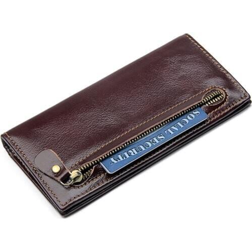 JMD Real Cow Leather RFID Blocking Short Leather Wallet Mens Card Holder Credit Card Protect R-8122Q