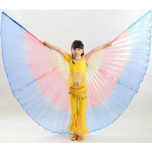 New Arrivals colorful Kids/Children belly dancing Isis Wings Children/Girls Egyptian dance Wings Hot-Selling