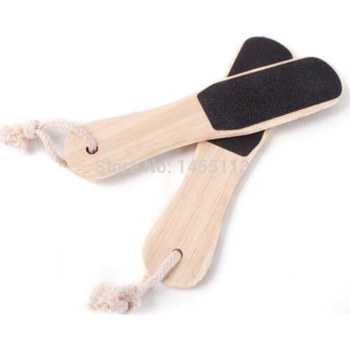 New Double Sided Foot Rasp File Callus Remover Pedicure Wood Handle dead Skin Remover Take Care For Feet