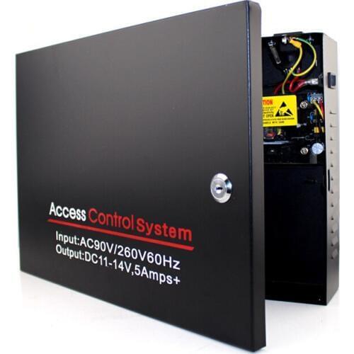 TCP/IP1 2 4 doors access control panel access controller board door access control system with 12V 5A Power Supply Unit Box