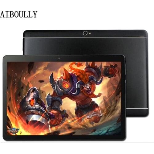 AIBOULLY 2018 New 10.1 inch Android Tablet PC 7.0 OS Octa Core 4GB 64GB Original 3G Phone Call Tablet Dual SIM Camera GPS 9.7