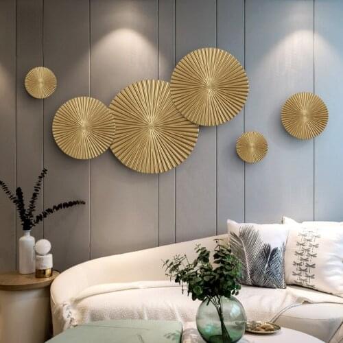 GY Light Luxury Wall Decorations Background Wall Pendant Wall round Ornaments Wall Decorations Wall Decoration and Wall Hanging