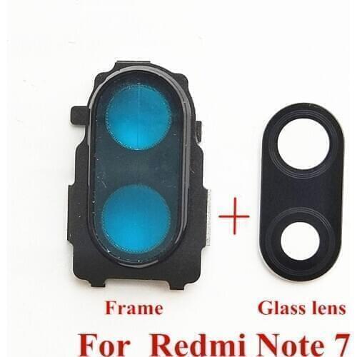 10x Camera Lens Glass Cover With Frame Holder Replacement Parts For Xiaomi Redmi Note 7 / Note 7 Pro