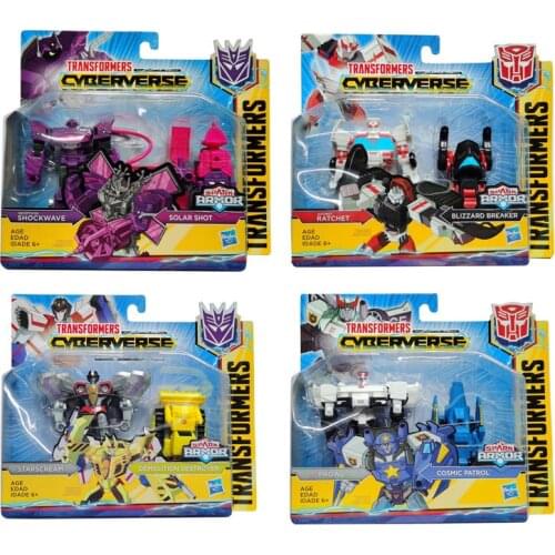TAKARA TOMY Transformers Cyberverse Spark Armor Ratchet Blizzard Breaker Starscream Demolition Destroyer Shockwave Solar Shot