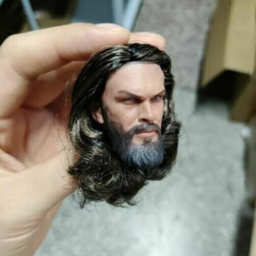 In Stock 1/6 BY-ART Aquaman Head Sculpt Planted Hair Fit 12'' PH HT Male Action Figure