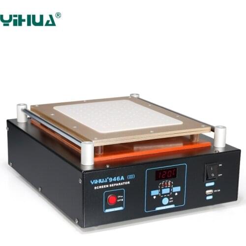 YIHUA 946A-III Preheat Station PC Separator Screen Machine for Cellphone Repair Tool BGA Soldering Station with USB Charge