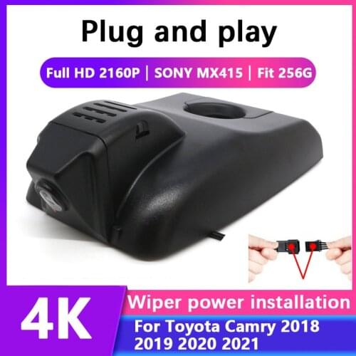 4K Easy to install Car DVR WIFi Video Recorder Dash Cam Camera For Toyota Camry 2018 2019 2020 2021 high quality full hd 2160P