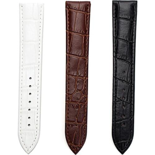 80% HOT SALES!!! Womens Mens Unisex Faux Leather Watch Strap Buckle Band Black Brown White