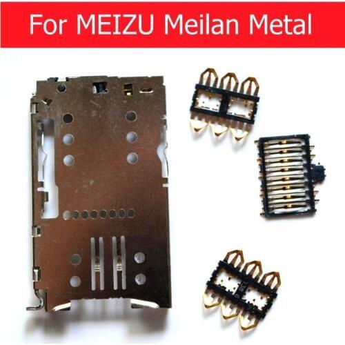 SIM card slot holder connector for Meizu Pro 5 SIM card slot socket adapter For Meizu M2 M3 mini meilan Metal SIM reader tray