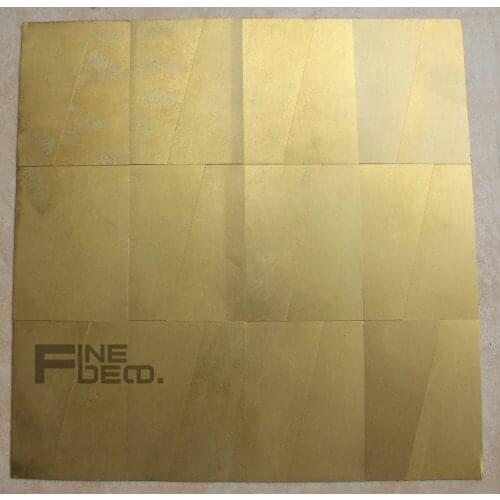 Antique Golden color brass mosaic tile for interior decoration