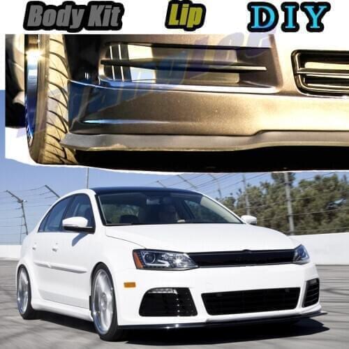 Car Bumper Lip Front Spoiler Skirt Deflector For Volkswagen GLi Sagitar Vento New Compact Sedan Modified Body Kit Hella Flush
