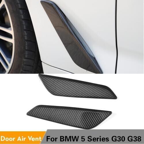 Carbon Fiber Car Side Fender Vents Exterior Trims For BMW 5 Series G30 G31 G38 530i 540i M Sport Base Sedan 4 Door 2017 - 2020