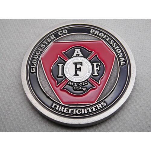 Cheap Custom coin High quality US firefighters professional challenge coin hot sales us coin low price zinc alloy coin FH810189