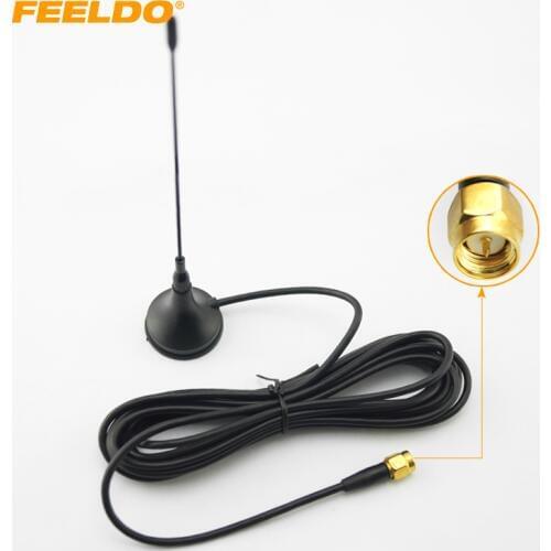 FEELDO 10Set Car SMA Connector Active Digital TV Antenna Aerial With Built-in Amplifier