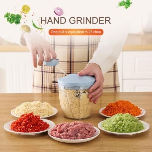1 PC Manual Food Chopper for Vegetable Fruits Nuts Onions Chopper Hand Pull Mincer Multifunction Mixer Food Processor
