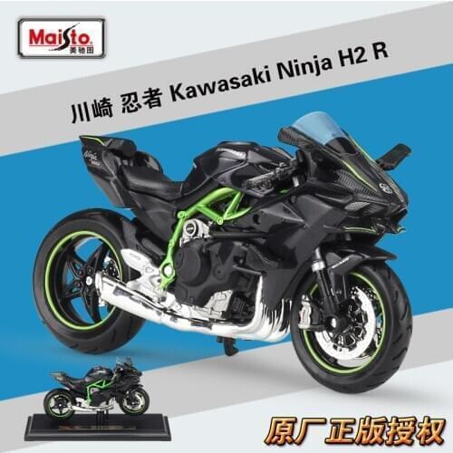 Maisto 1:18 Diecast Ninja H2 R Alloy High Simulation Vehicle Metal Motorcycle Road Racing Model