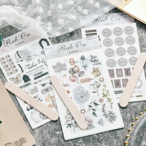 YPP CRAFT Rub On set for Scrapbooking DIY Projects/Photo Album/Card Making Crafts