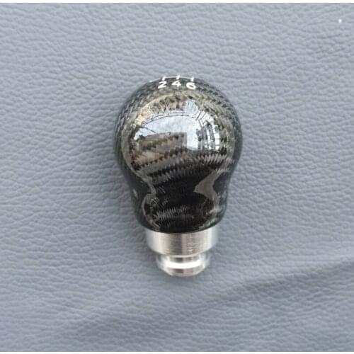 New Universal Fit 6 Speed Racing Carbon Fiber Gear Shift Knob For Volkswagen Golf Sagitar Polo Bora Jetta