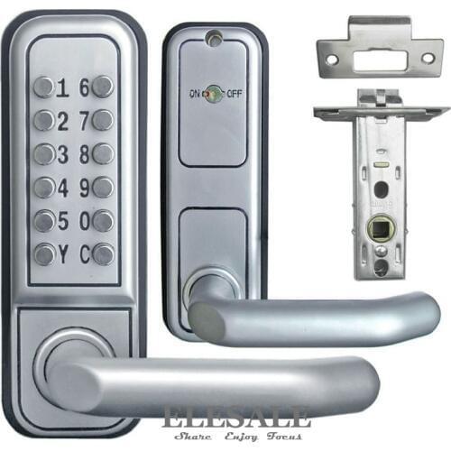 Brand New Keyless Mechanical Door Lock Push Button Digital Combination Code Password Zinc Alloy Lock With Handle