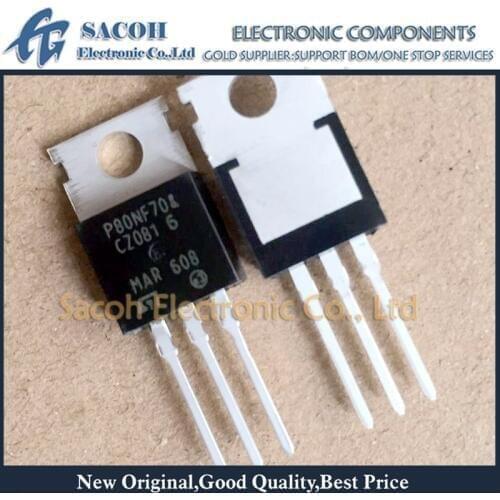 Free shipping 10Pcs STP80NF70 P80NF70 STP80NF12 STP80NF10 STP80NF06 TO-220 80A 70V Power MOSFET