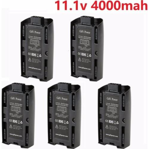 Upgrade Power Rechargeable Battery For Parrot Bebop 2 Drone Battery 4000mAh 11.1V Lipo Battery For RC Drones Quadcopter Parts