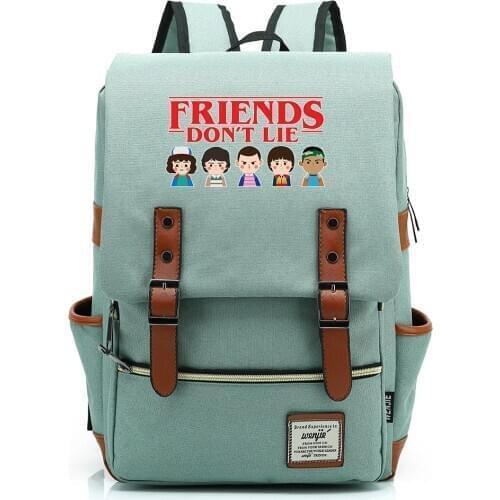Stranger Things Fashion Casual School Backpack Travel Camp Oxford Bookbags Unisex Shoulders Bags