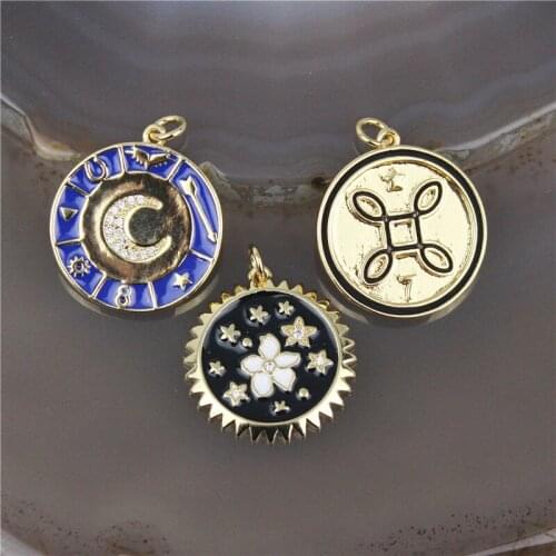 20-22mm 15pcs/lot Plating enamel pendant charm,fashion enamel jewelry component pendant charm,necklace enamel pendant