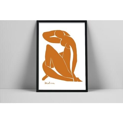 Henri Matisse Poster, Matisse Art Print, Matisse the cut outs, Matisse Nude Orange Woman, Matisse art Poster, Henri Mattion prin