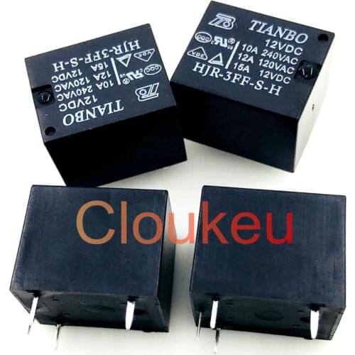 Relay HJR-3FF-S-H-12VDC 10A 4pin T73
