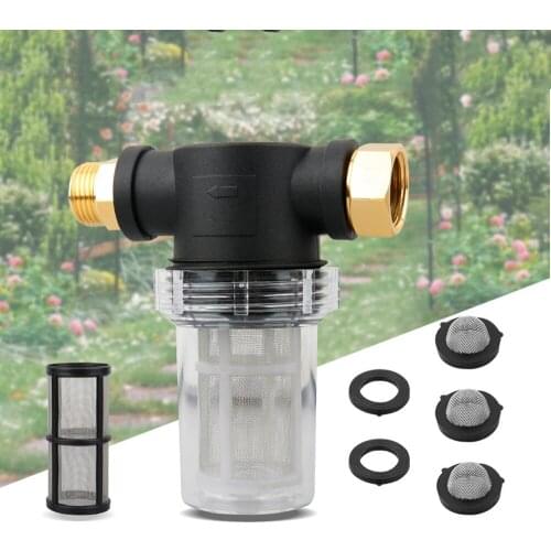 Garden Hose Water Filter Stainless Steel Mesh G3/4 Thread High Pressure Washer Filter