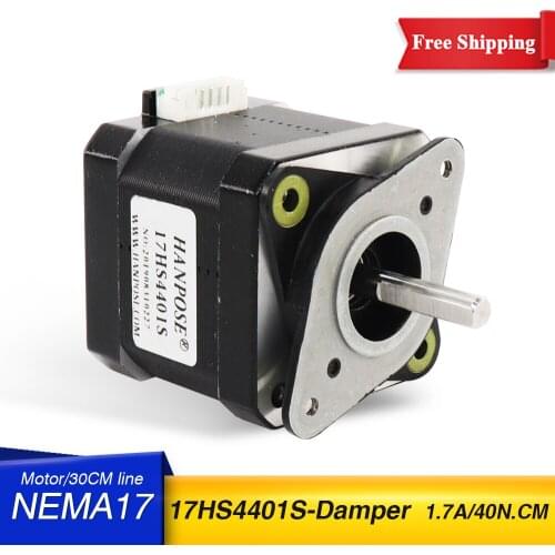 Nema17 Stepper Motor 1.7A 40N.CM 4-lead 17HS4401S with Shock absorber 42 motor for 3D printer CNC milling machine