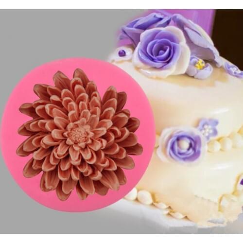 3D Rose Flower Candy Chocolate Silicone Mold DIY Fondant Cake Decorating Mould Silicone Cake Molds Kitchen Accessories