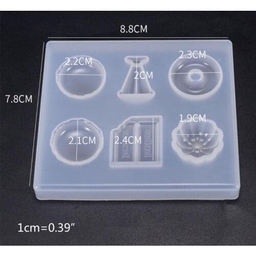 UV Resin Crafts Making DIY Crystal Epoxy Mold Candy Heart-shaped Patch Decoration Silicone Molds T84A