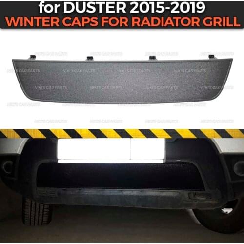 Winter plug for Renault Duster 2015-2018 on front bumper ABS plastic guard sill car accessories protection styling