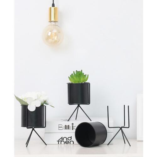 1PC Iron Plant Flower Stand Plant Shelf Standing Flower Shelf Racks Plant Rack Decoration Flower Rack Balcony Outdoor JL 267