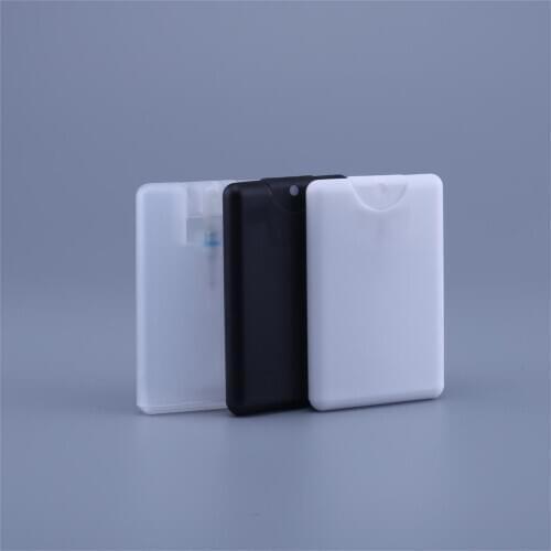 1000pcs 20ml black Plastic spray bottle, scent bottle, mist sprayer bottles,high-quality Card perfume bottle