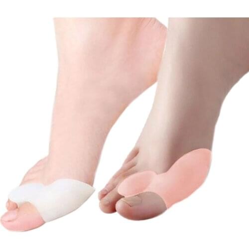 2Pcs=1Pair Silicone Toes Separator Bunion Bone Ectropion Adjuster Toes Outer Appliance Foot Care Tools Hallux Valgus Corrector