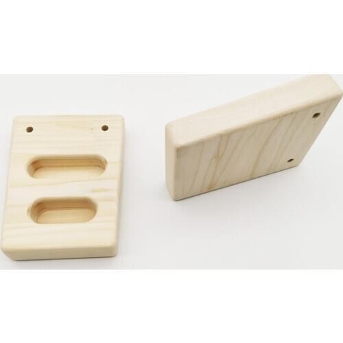 2pcs Indoor cheap rock climbing hang finger strength training beech wood hangboard for rock climbing lover