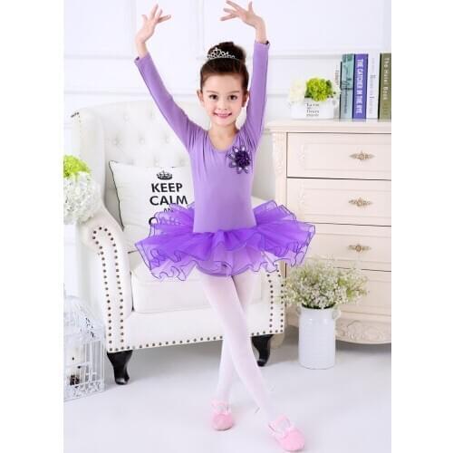 2017 New Arrival Child Girls Ballet Dancewear Dress Tranning Dance Skirt Tutu Dress Leotard 6 Size