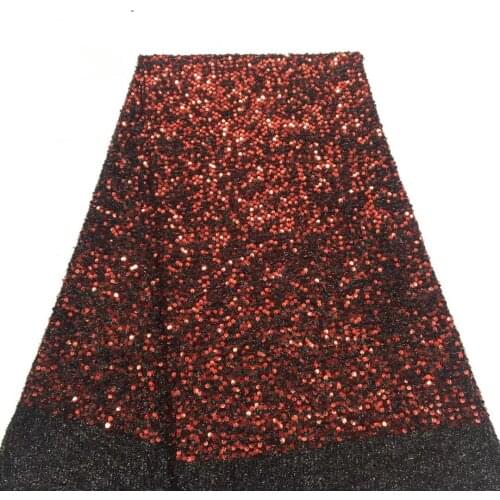 African Sequin Mesh Lace Fabric High Quality Lace 2021 French Tulle Lace Nigeria Wedding Lace Fabric Sewing XX4589