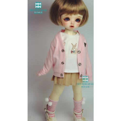 BJD accessories doll clothes for 27cm--60cm 1/3 1/4 1/6 BJD doll fashion qualities print T-shirt sock