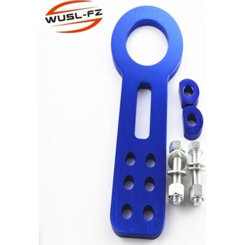 Anodized High quality Universal Billet Aluminum Racing Hot Front Tow Hook Set Towing Bars WITHOUT LOGO