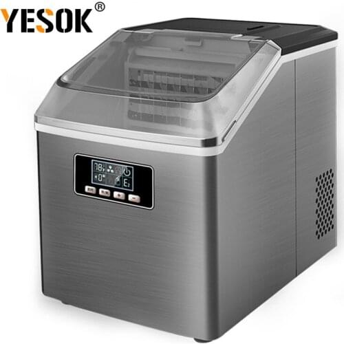 New 25kg/24h Automatic Mini Ice Maker Electric Small Cubes Making Machine Quick Ice Making Machine For Milk Tea Shop / home 220V