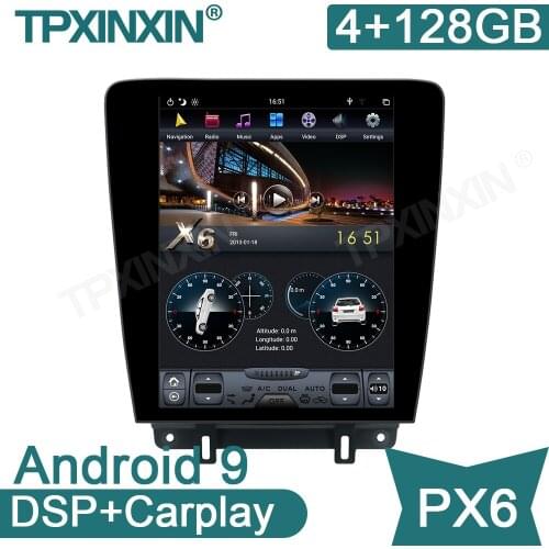 Android 9.0 4+128G For Ford Mustang 2010-2014 Car Multimedia Player GPS Navigation Radio Audio Auto Stereo Head Unit DVD